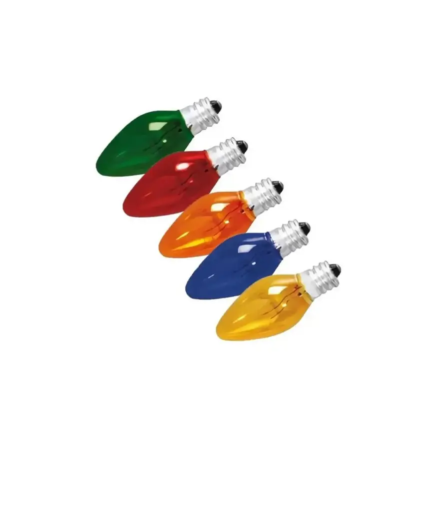 Foco vela de varios colores E-12 (surtido)
