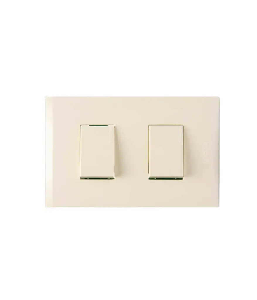Interruptor doble ticino para empotrar nobile (AF2200EM)