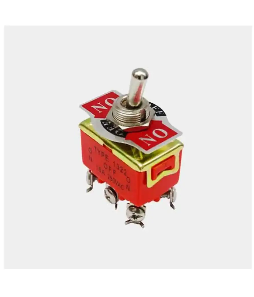 Interruptor ojo de cangrejo 6 patas 15A 250V/(ON-OFF-ON) CAMSCO 1322