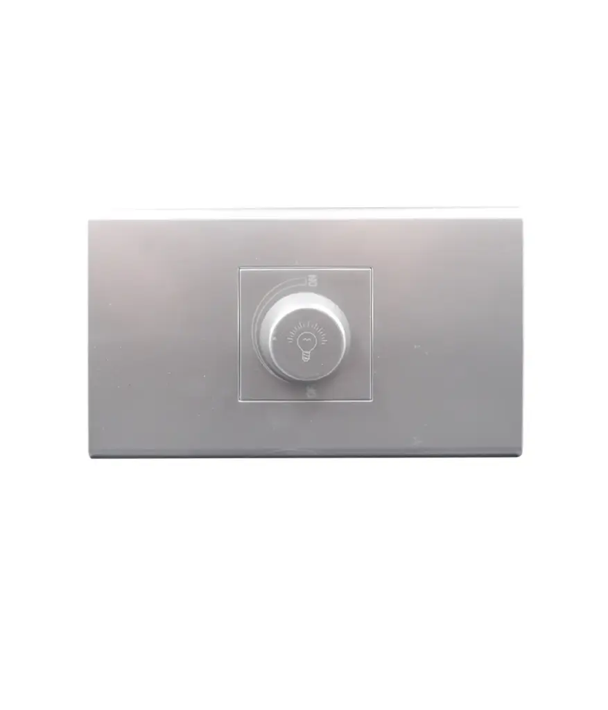 Interruptor regulador Dimmer 300w Plateado p/empotrar MAVIJU