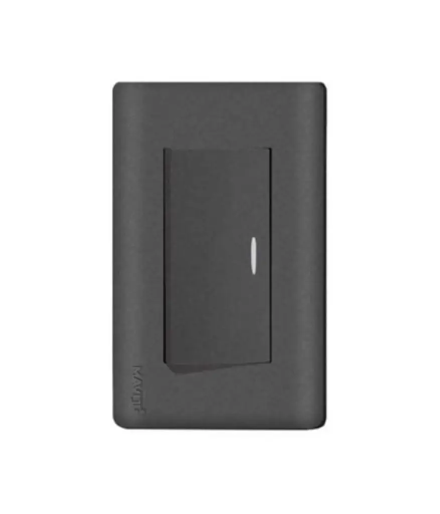 Interruptor simple conmutador p/empotrar MAVIJU Negro 10a 125/250v