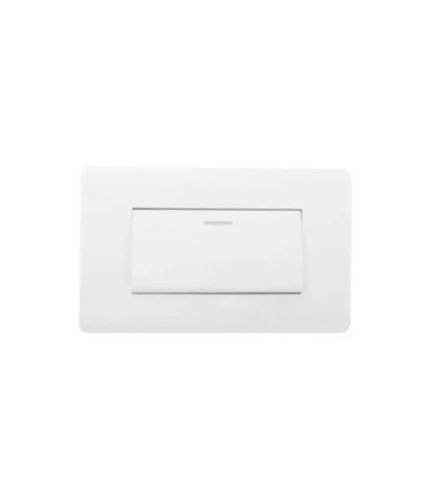 Interruptor simple I/O p/empotrar MAVIJU Blanco 16A 125/250V