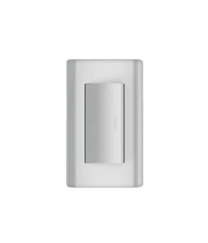 Interruptor simple I/O p/empotrar MAVIJU Plateado 16A 125/250V