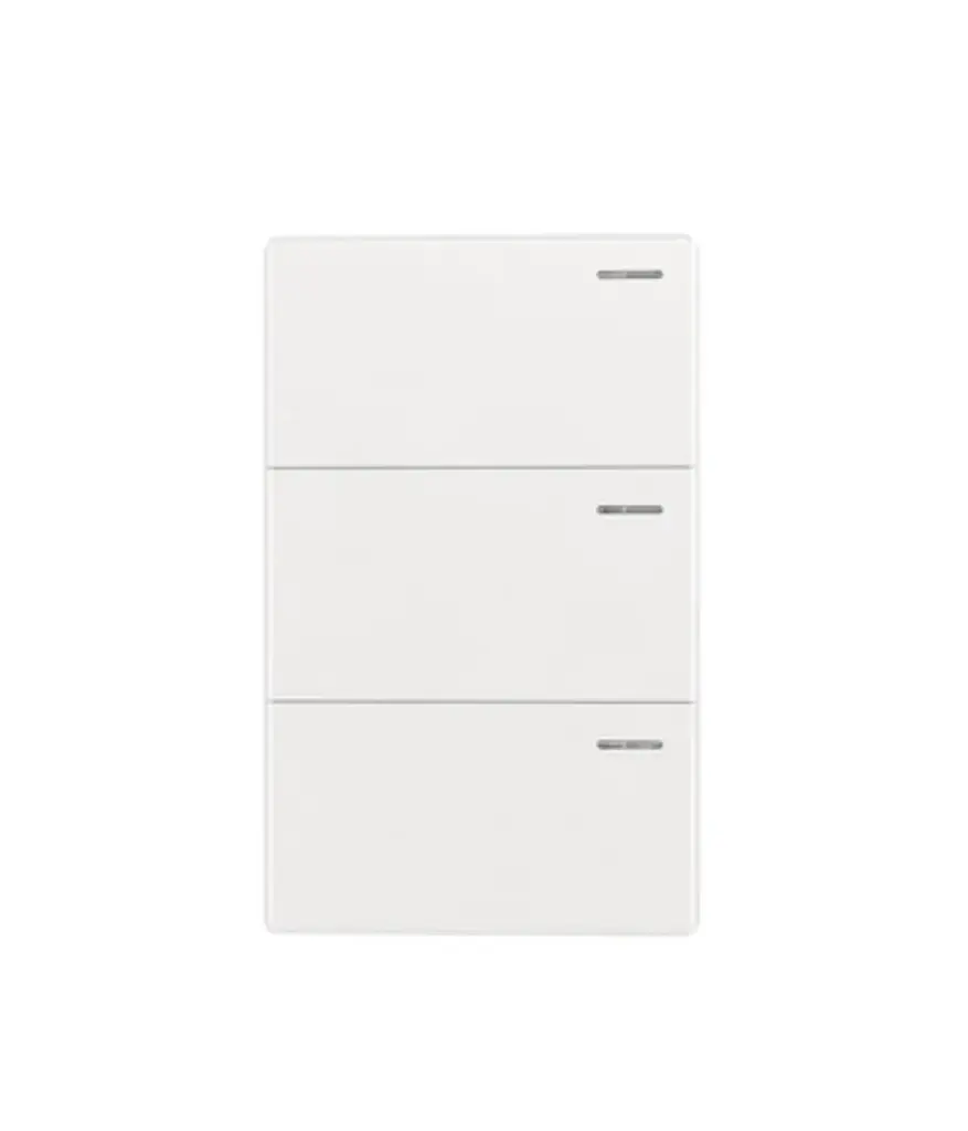 Interruptor triple p/empotrar MAVIJU blanco Optimus 10A 125V
