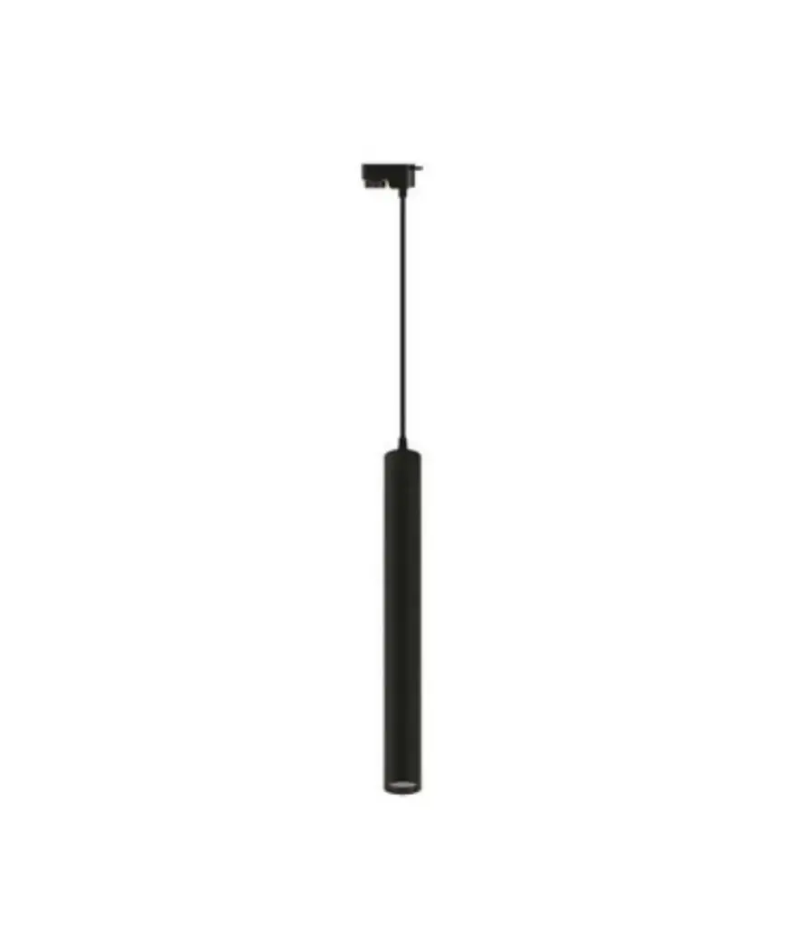 Lampara Colgante Decorat. 1L GU10 110V Aluminio Kajo negro MAVIJU s/foco