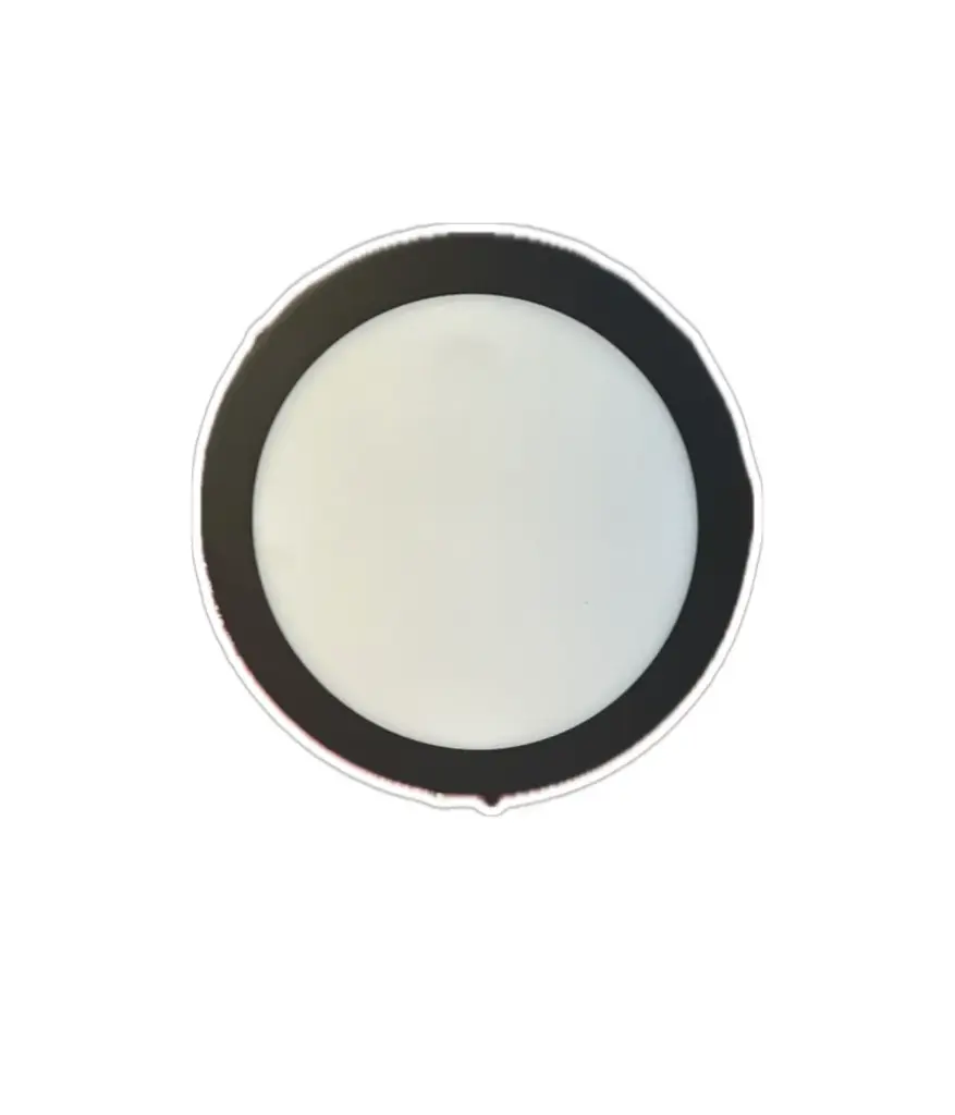 Luz LED p/techo 18W 8" 110/240V Negra redonda luz amarilla MAVIJU sobrepuesto