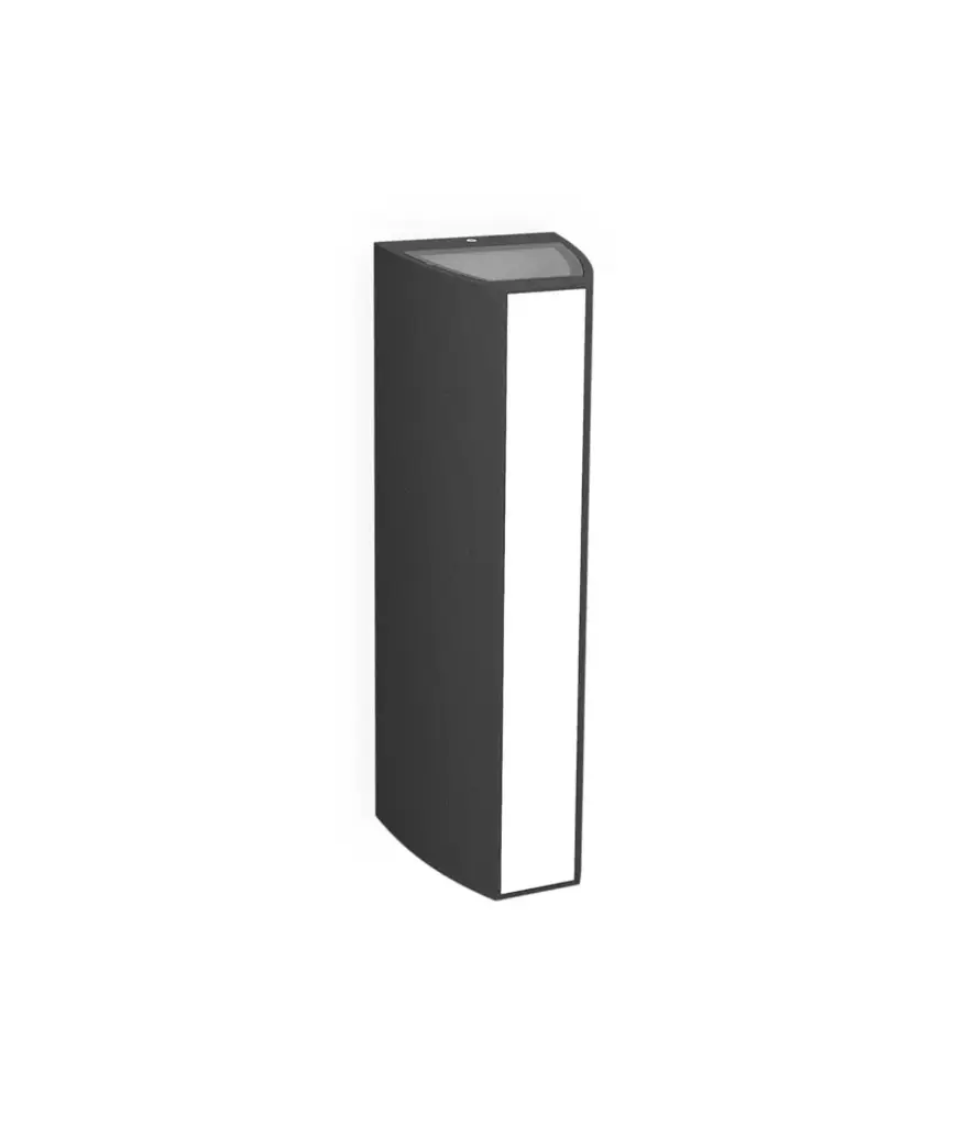 Luminaria Aplique LED 5w 110-240v IP65 Tridireccional Negro Lumil MAVIJU p/pared