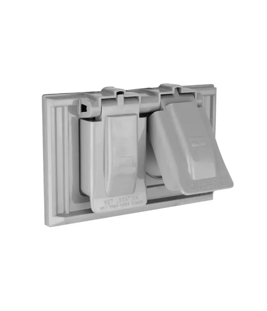 Placa interperie 1 servicio COOPER PLASTICA t/protectora