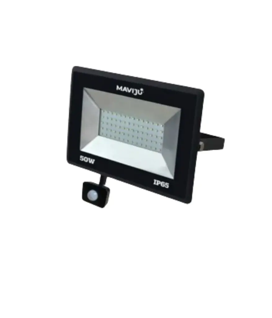 Reflector LED 50W 10-240V 6500K MAVIJU c/sensor PIR-LUZ 120°