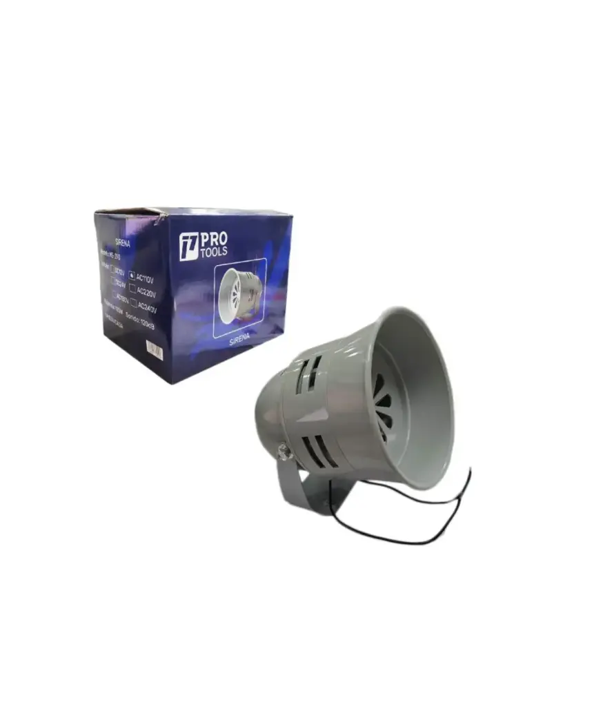 Sirena de Seguridad de 110V MS-290 120W Plastica PROTOOLS