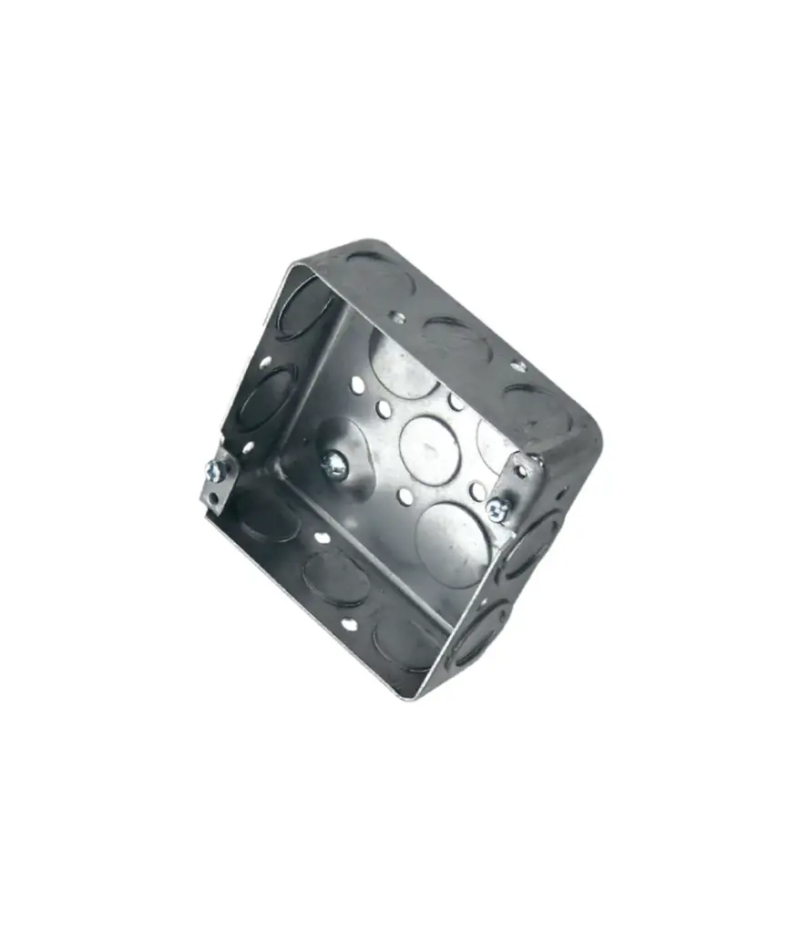 Tapa caja cuadrada 4"x4" METALICA