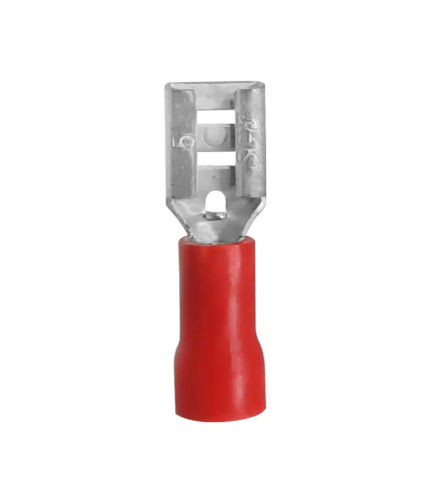 Terminal bandera hembra riel rojo 22-18  (5/32) pequeño