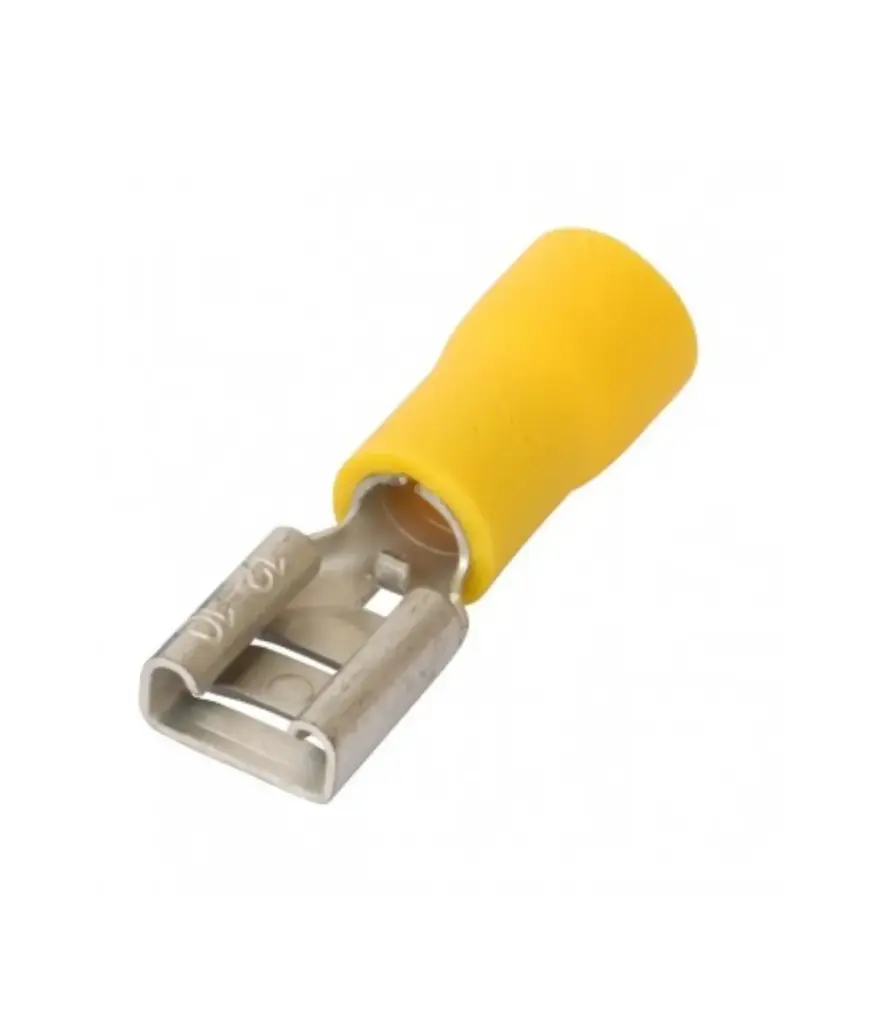 Terminal bayoneta amarillo Hembra