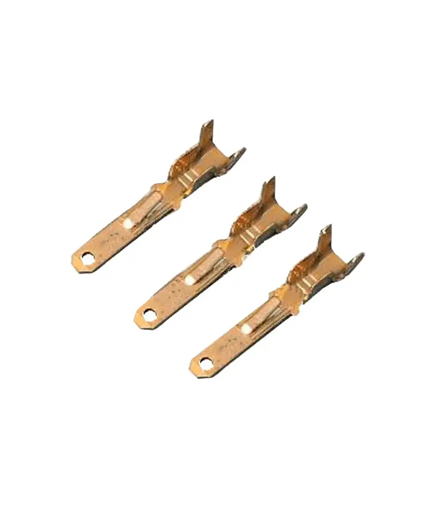 Terminal riel bronce macho