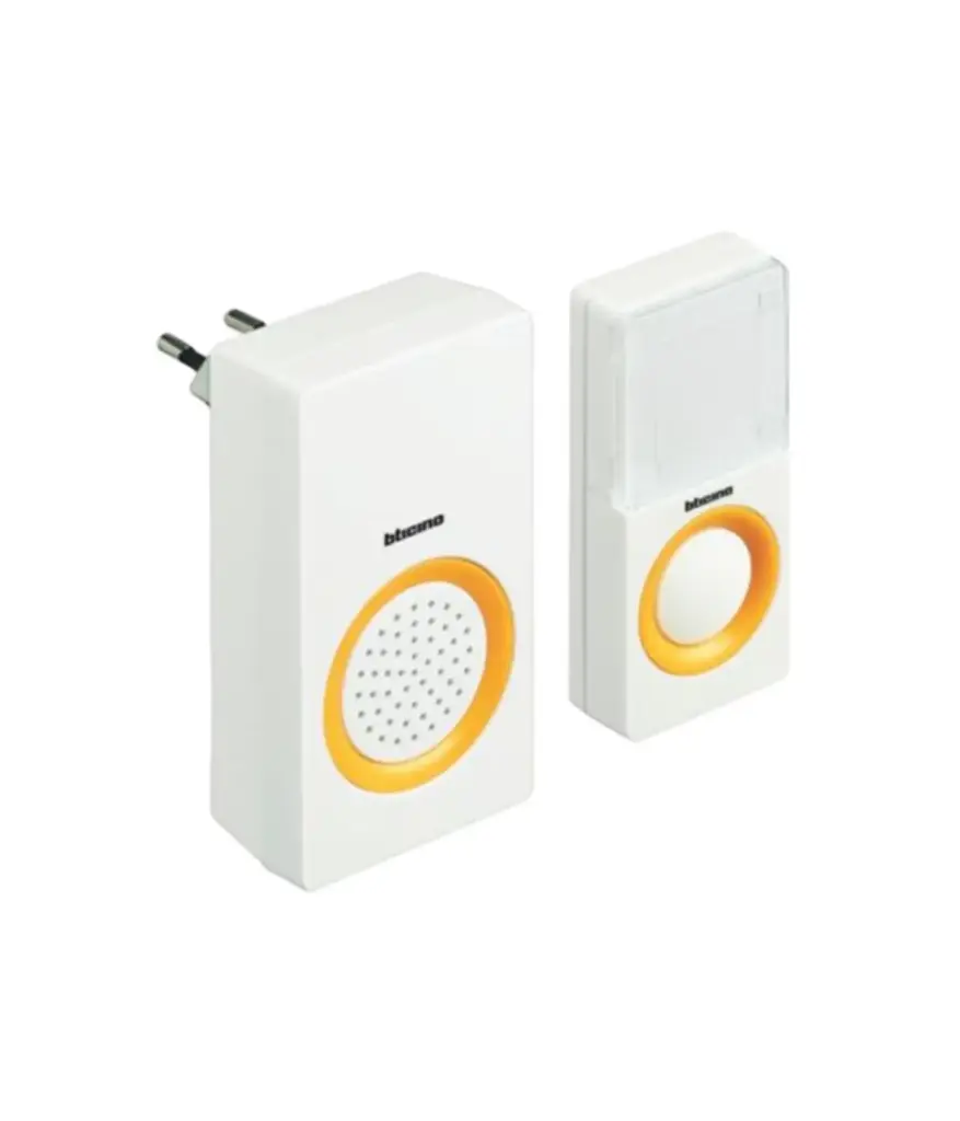 Timbre Inalambrico 36 melodias 50mtrs c/1pulsad. TICINO Essencial (393009)