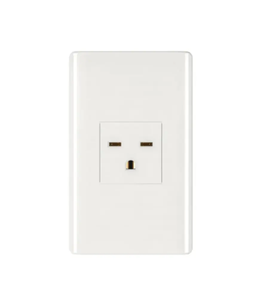 Tomacorriente chino 250V 15a  p/empotrar Blanco MAVIJU