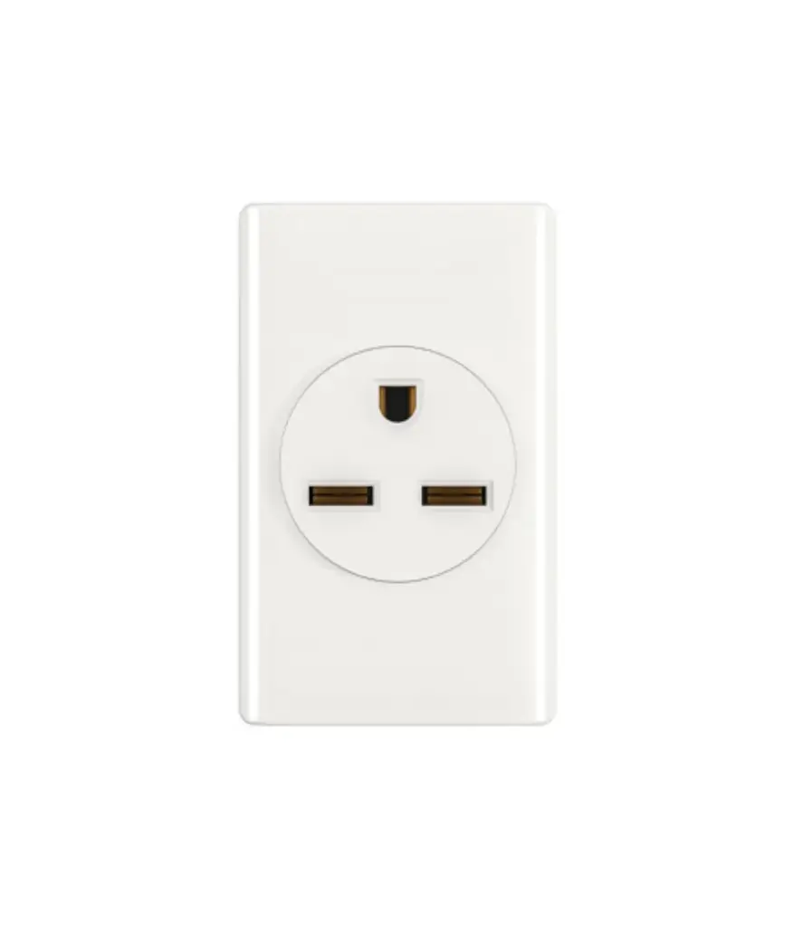 Tomacorriente chino 250V 30a  p/empotrar Blanco MAVIJU