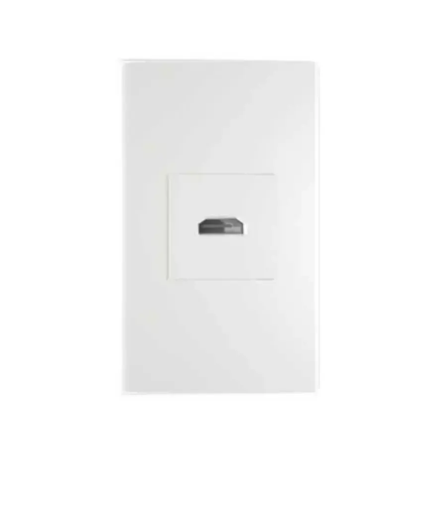 Toma Puerto HDMI (1 servicio) Blanco MAVIJU p/empotrar (EL100164)