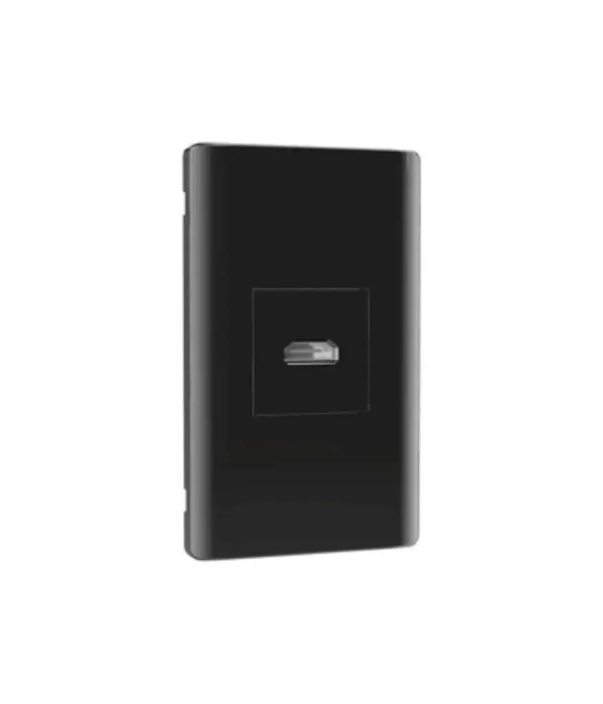 Toma Puerto HDMI (1 servicio) Negro MAVIJU p/empotrar