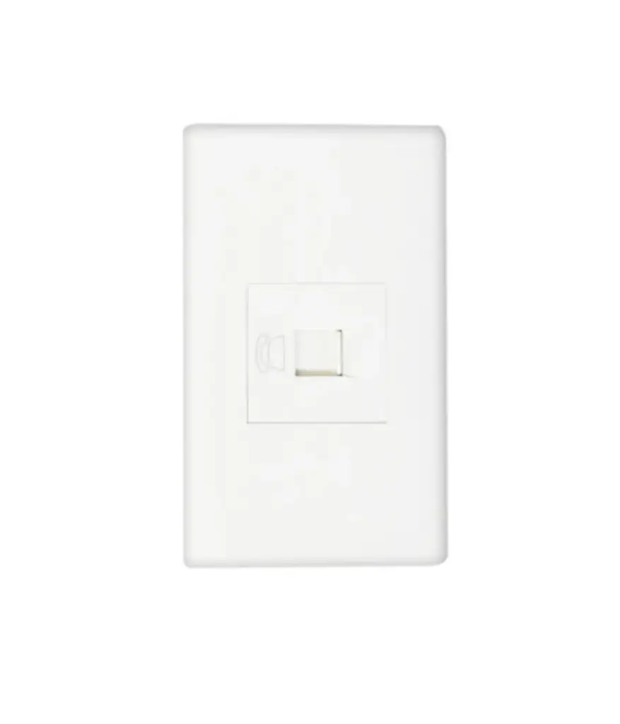 Toma p/Telefono coaxial (1serv) p/empotrar Blanco MAVIJU RJ11