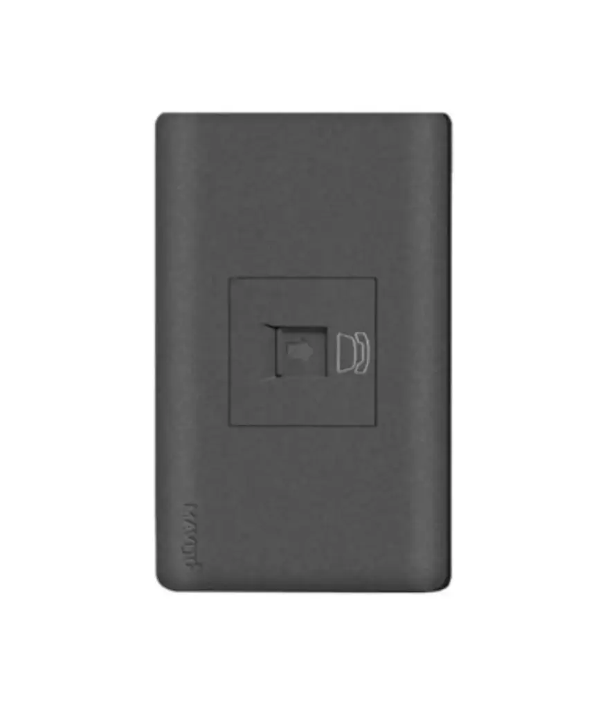 Toma p/Telefono RJ14 (1serv) p/empotrar Negro MAVIJU