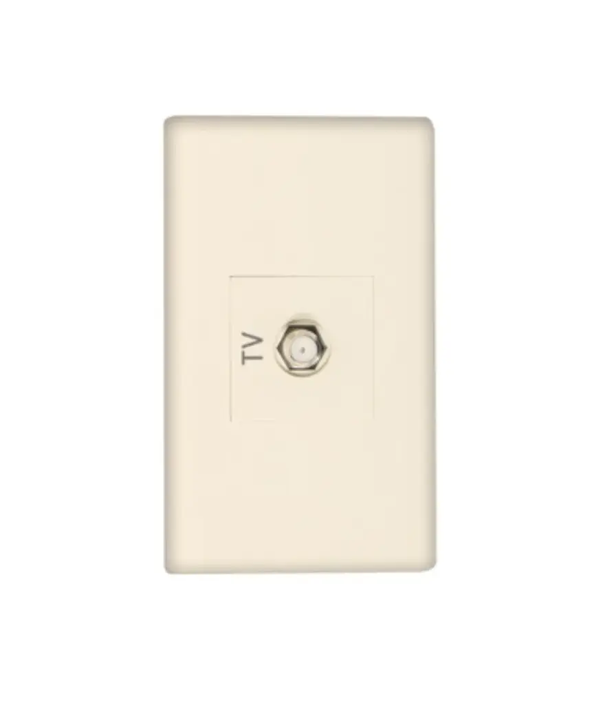 Toma p/TV coaxial (1serv) p/empotrar Marfil MAVIJU