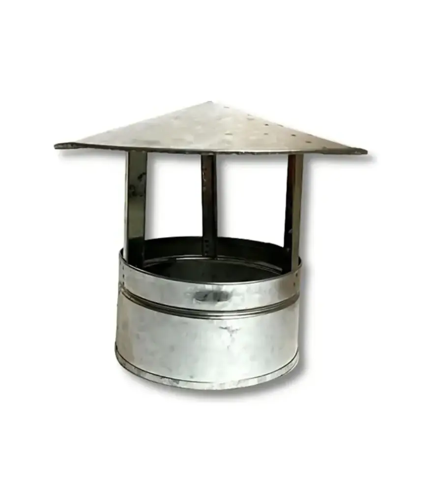 Sombrero chino p/boquilla interperie metalico