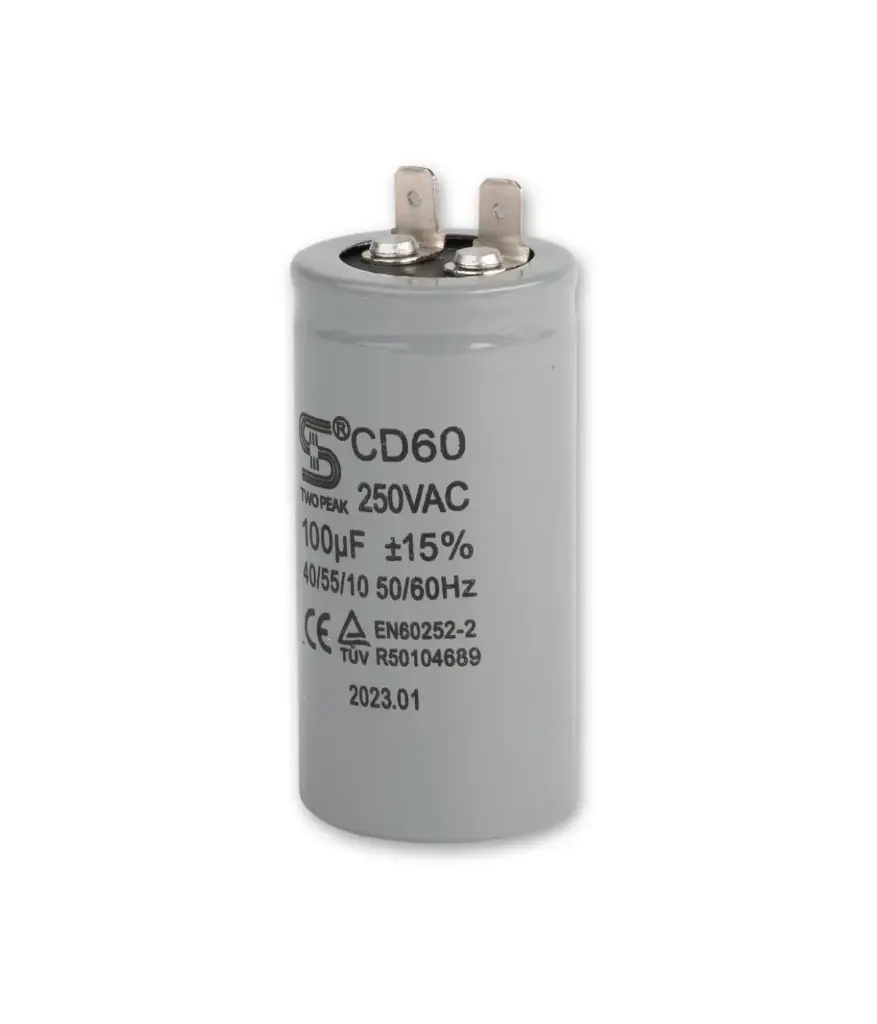 Capacitor 100 MDF 250 aluminio