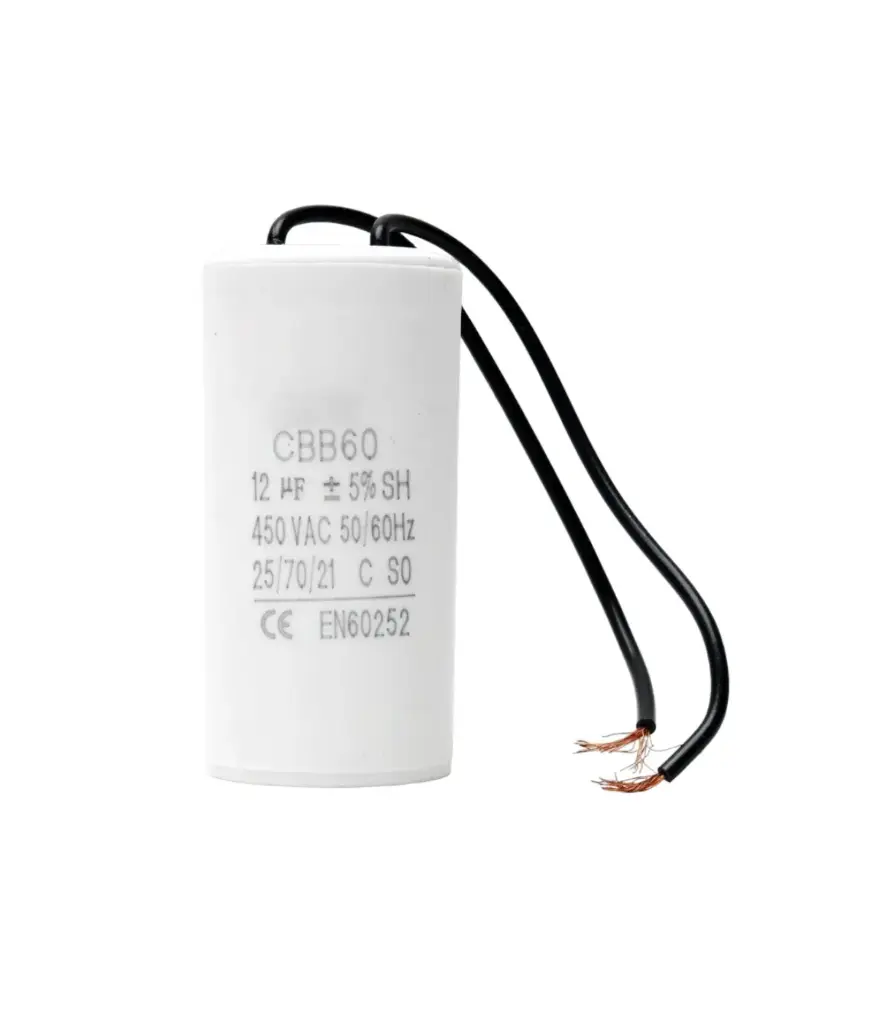 Capacitor 12 UF 450 VAC plastico p/generador MODULO RL-DG5500SEW