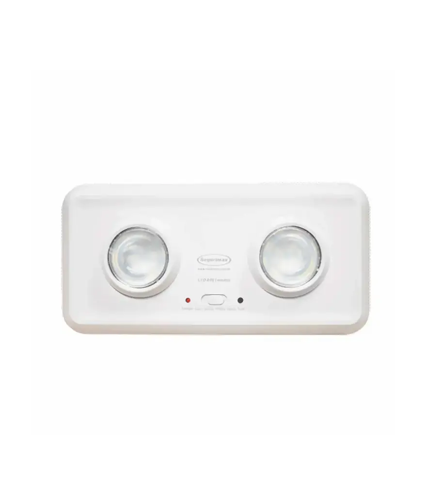 luces de emergencia LED 110/220V 12LED 200LM DUO p/empotrar SEGURIMAX