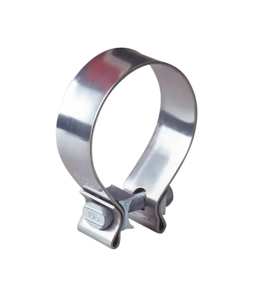 Abrazadera p/escape AC. INOX. 2" (51-55) HOFERTT (unidad)