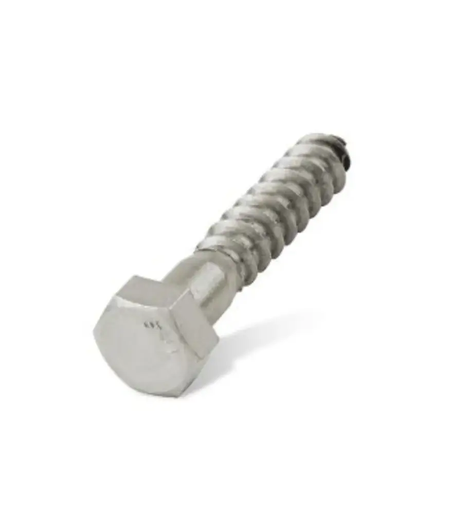  Perno Tirafondo acero inox. 1/4"*2 1/2"