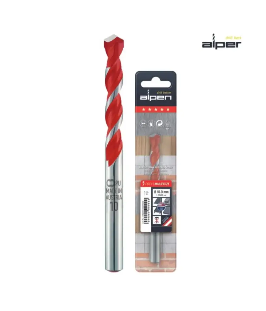 Broca p/ladrillo profi ziegel 8mm ALPEN