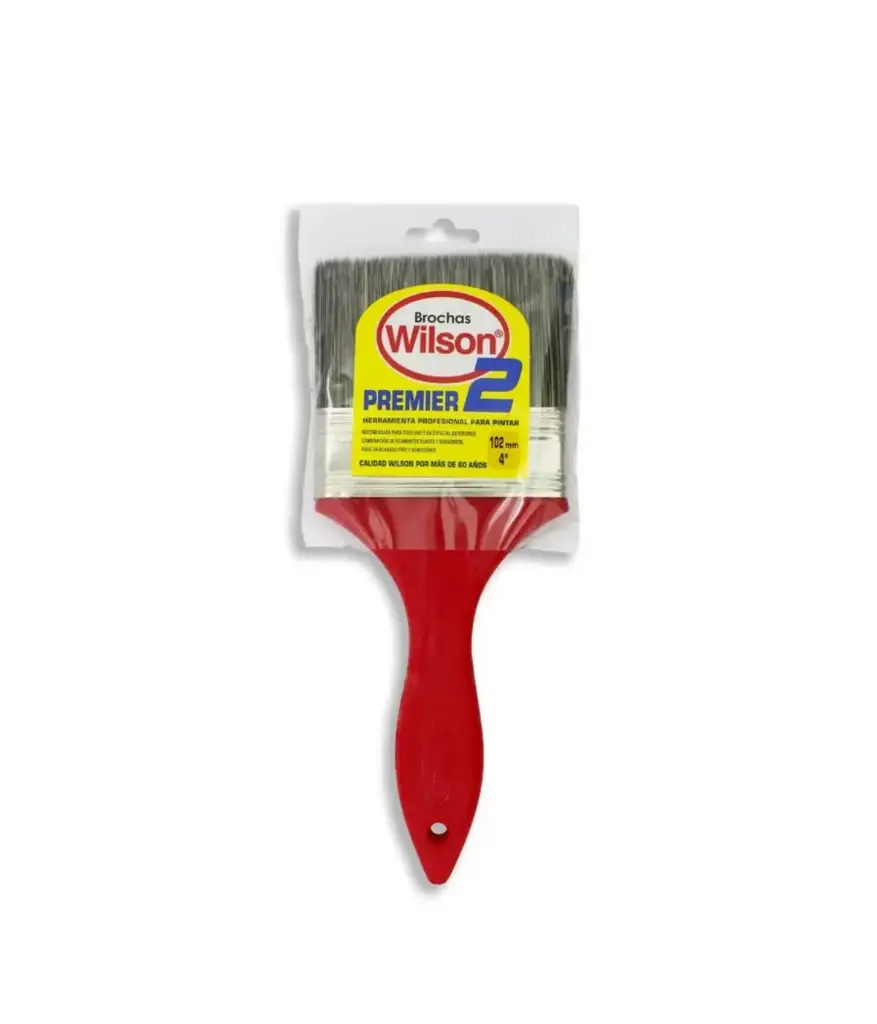 Brocha 4" Mango rojo Wilson