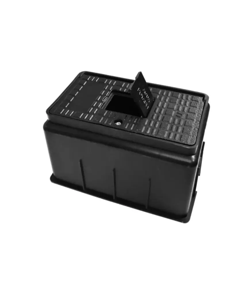 Caja p/medidor de agua p/piso pvc OVALADA