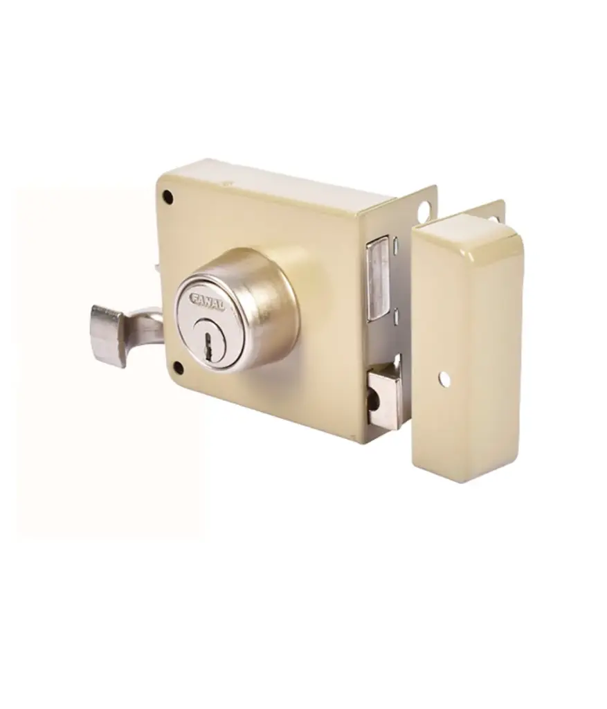 Cerradura p/principal 60mm DER (777) sobrep. engrampe GATO