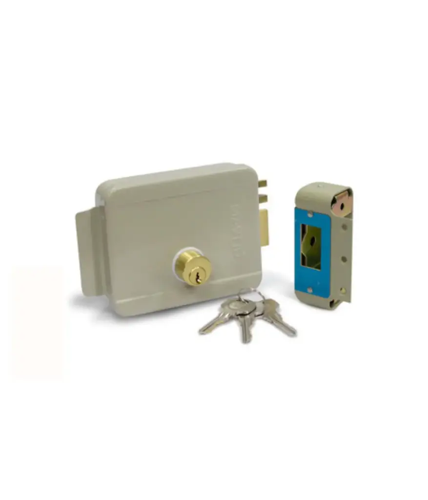 Cerradura p/principal Electrica DER/IZQ c/llave MAVIJU sobrep. (HE140002)