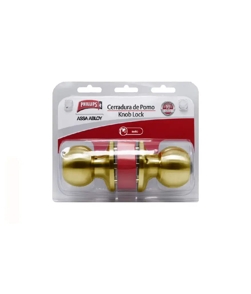 Cerradura pomo/dormit 89170-PH PHILLIPS dorado