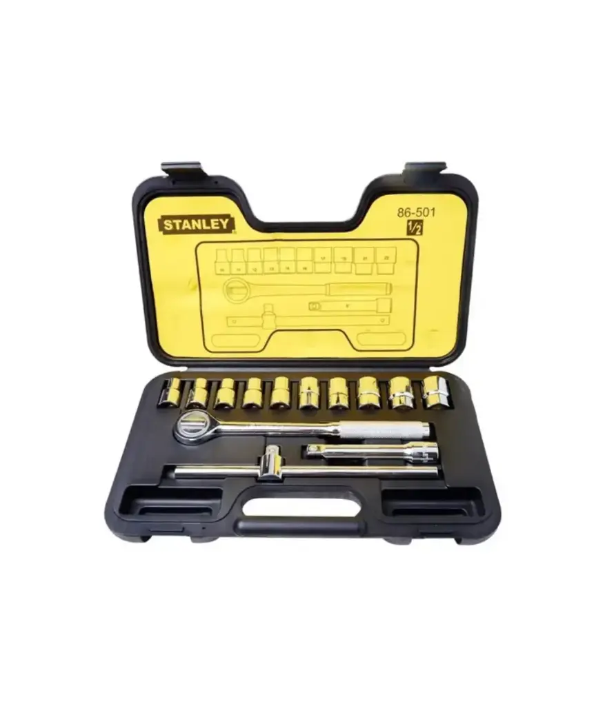 Dados jgo 14pzs c/rachet M1/2 (10mm-22mm) STANLEY 86501