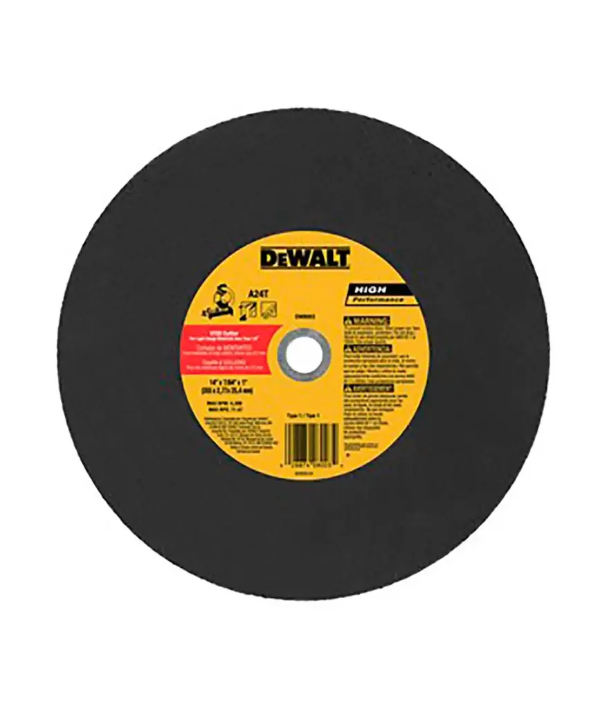 Disco de corte 14*1/8*1 P/METAL DeWALT