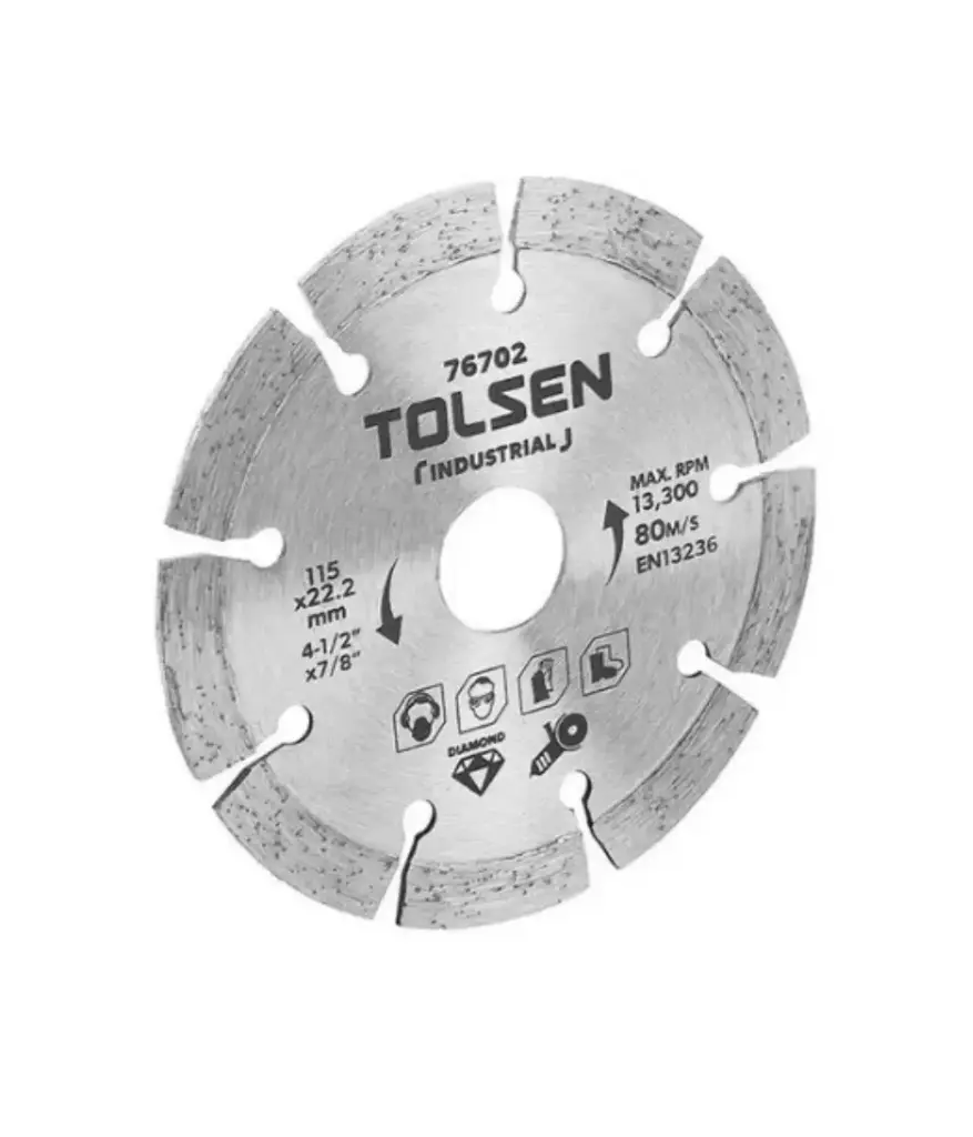 Disco de diamante 4 1/2 segmentado TOLSEN 76702