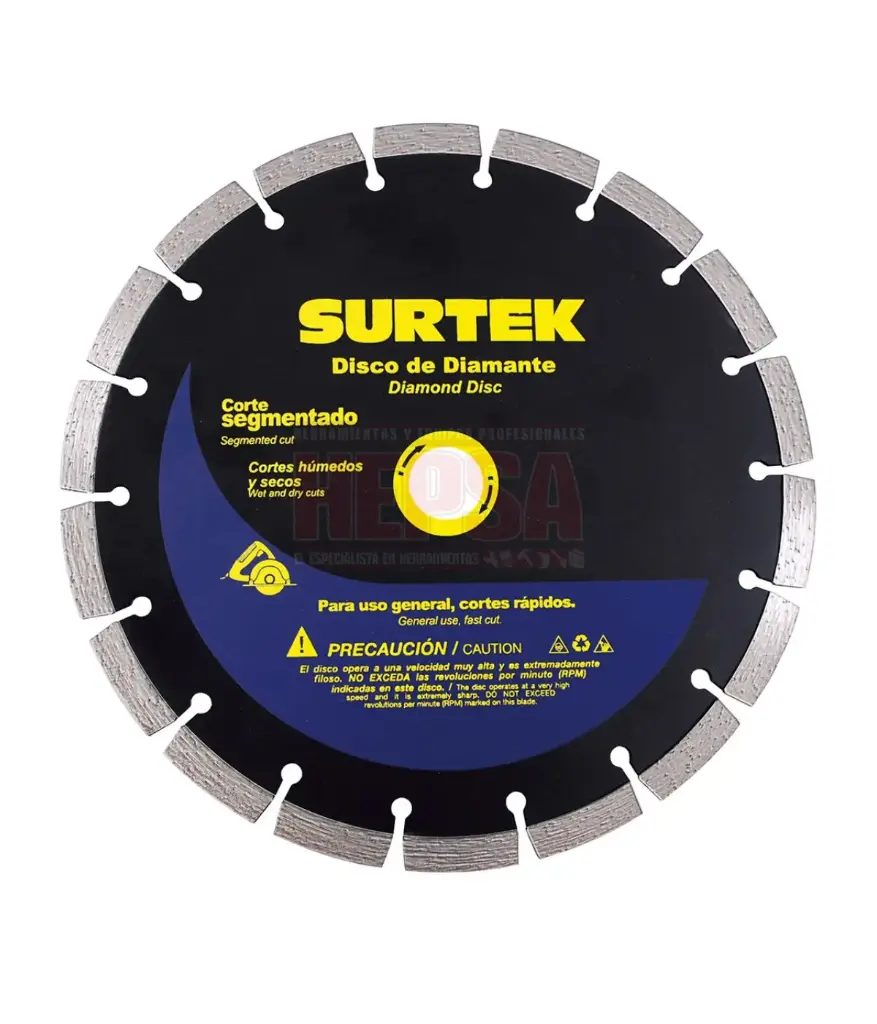 Disco de diamante 4 1/2" Segmentado SURTEK (123462)