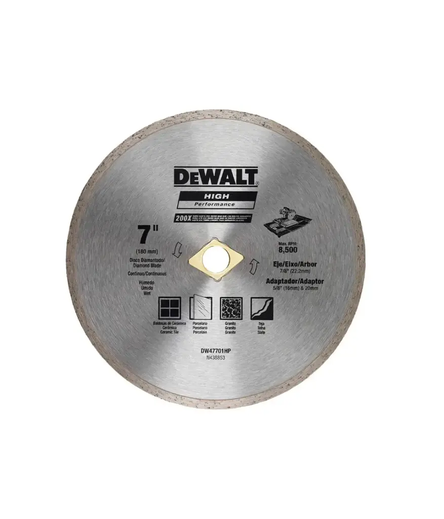 Disco de diamante 7" continuo DEWALT DW47701HP