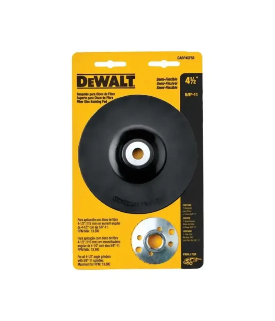 Disco de PLASTICO 4 1/2" DABP4SF58 DeWALT p/Disco lija