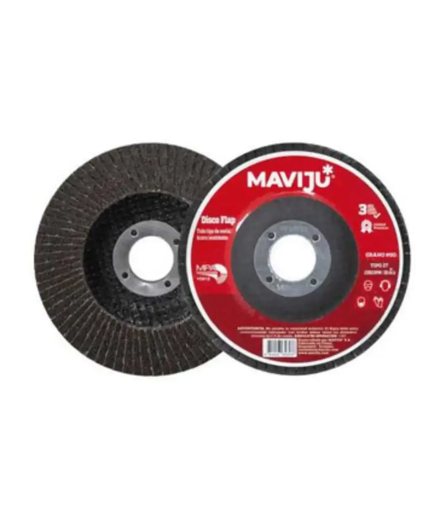 Disco lija FLAP 7"x 7/8" #120 MAVIJU