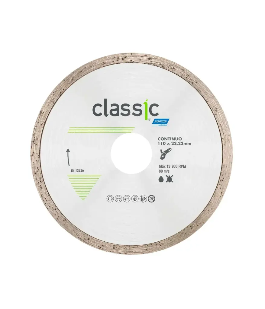 Disco de diamante 4" Norton Classic continuo
