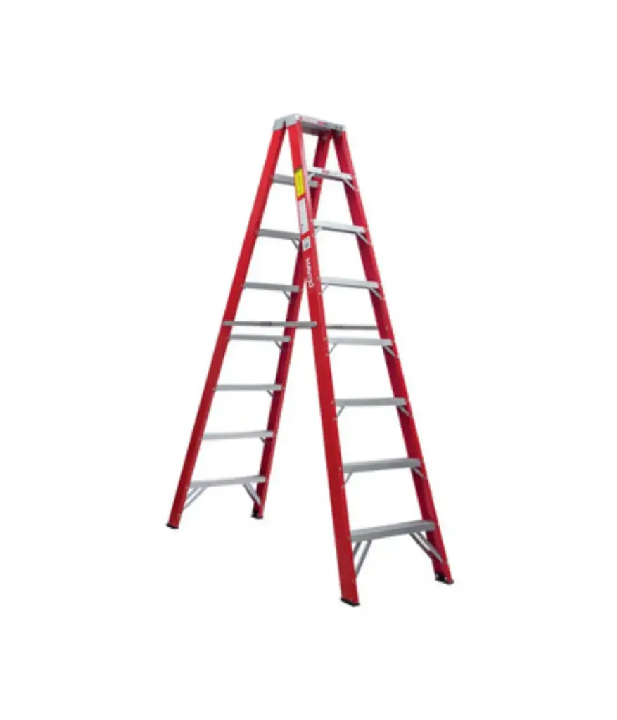 Escalera de tijera de Fibra vidrio DOBLE 8 escalones 2.44mtr MAVIJU
