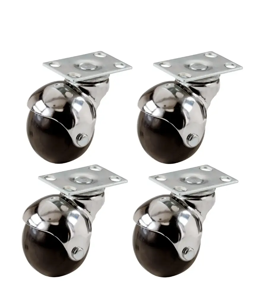 Garrucha r/bola 50mm c/espiga 1 1/2 (Jgo 4pzc) BEST VALUE p/metal (F01516)