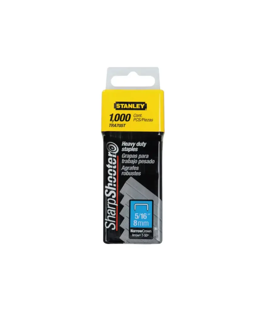 Grapa p/Grapadora (5/16) 8mm (caja 100 unid) STANLEY TRA705T
