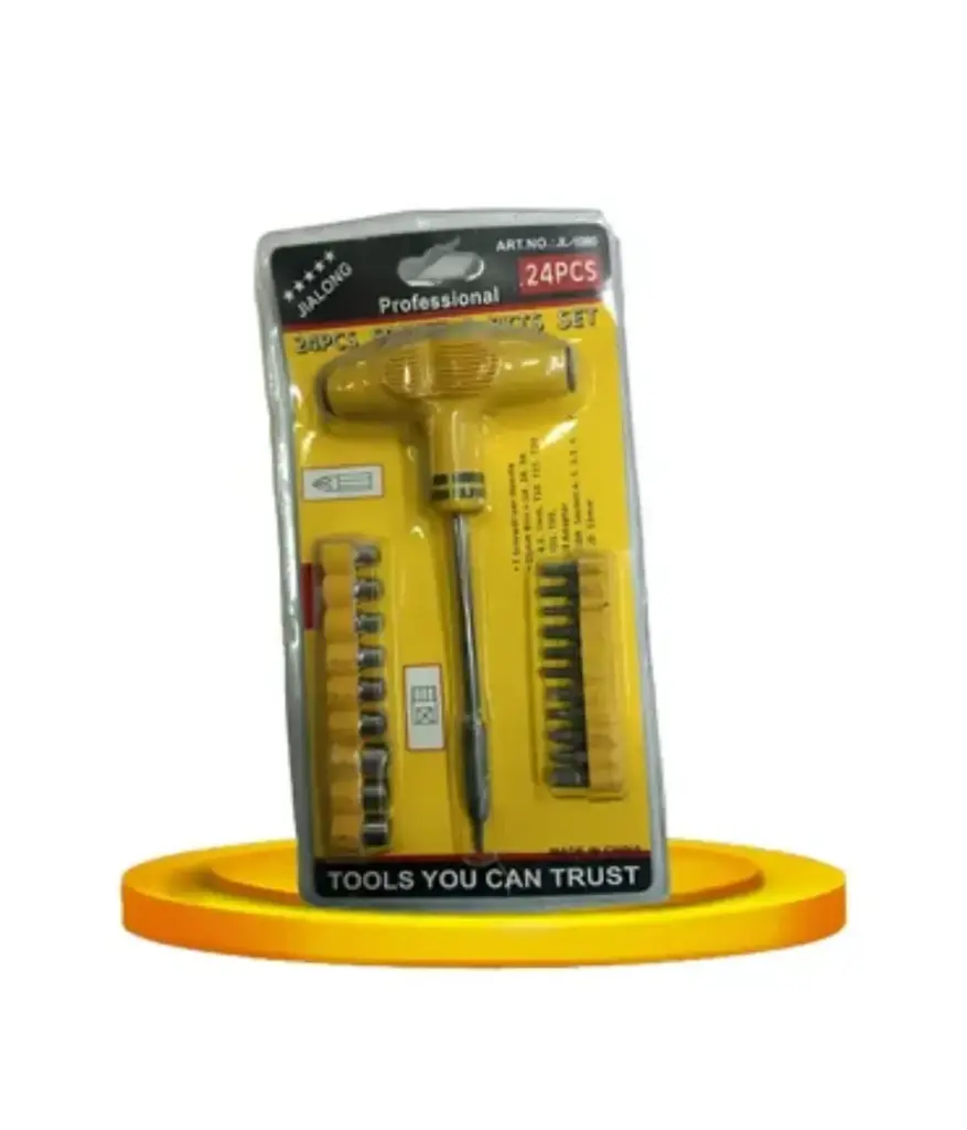 Juego de dados y desarmador 24PZS JIALONG LS-3305